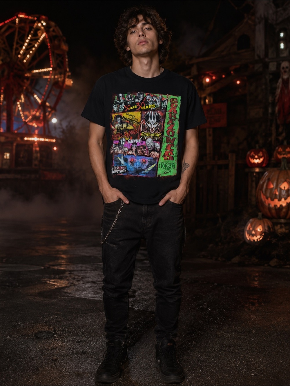 Universal Orlando Halloween Horror Nights 2021 Graphic Tee S/M